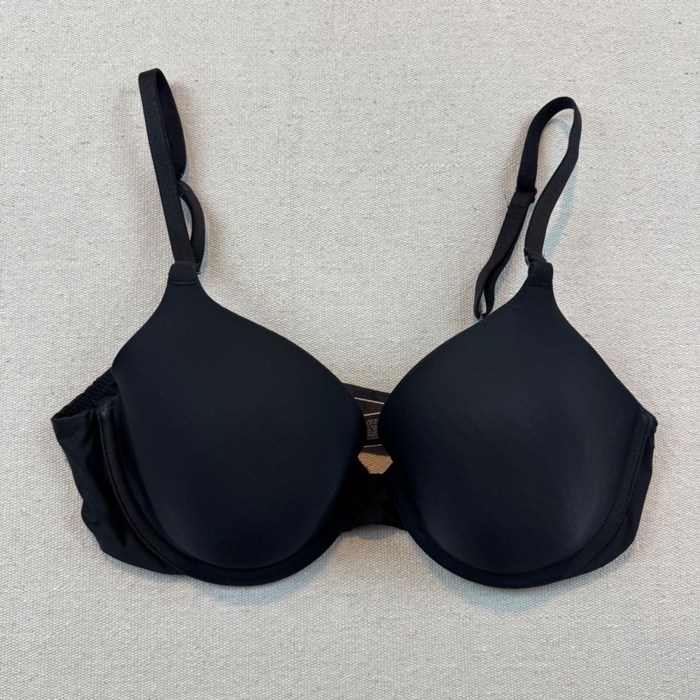 Victoria's Secret 34C Bra Women Black Perfect Coverage Underwire Padded